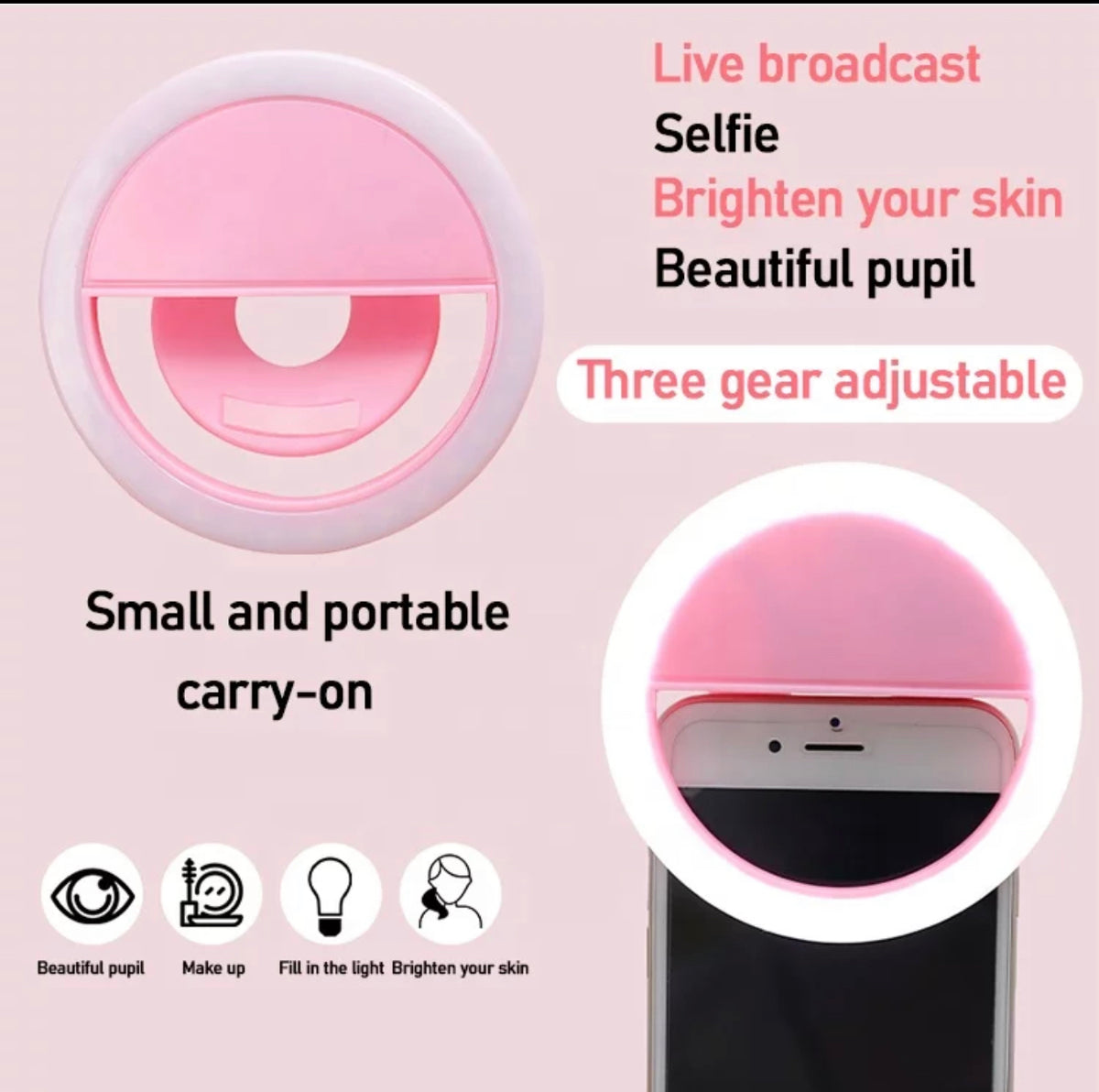 selfie ring light normal