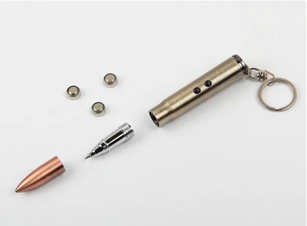 Bullet Shaped Keychain Pen