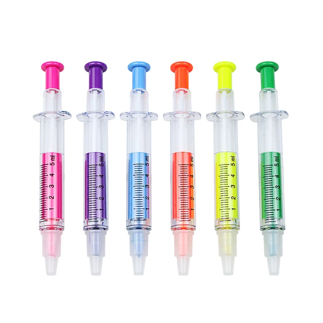 Syringe Pen and Highlighter Set