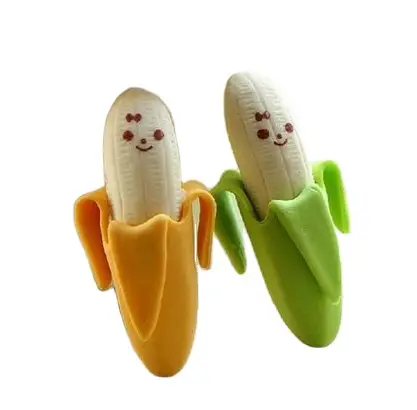 Banana Pencil Eraser 2pcs