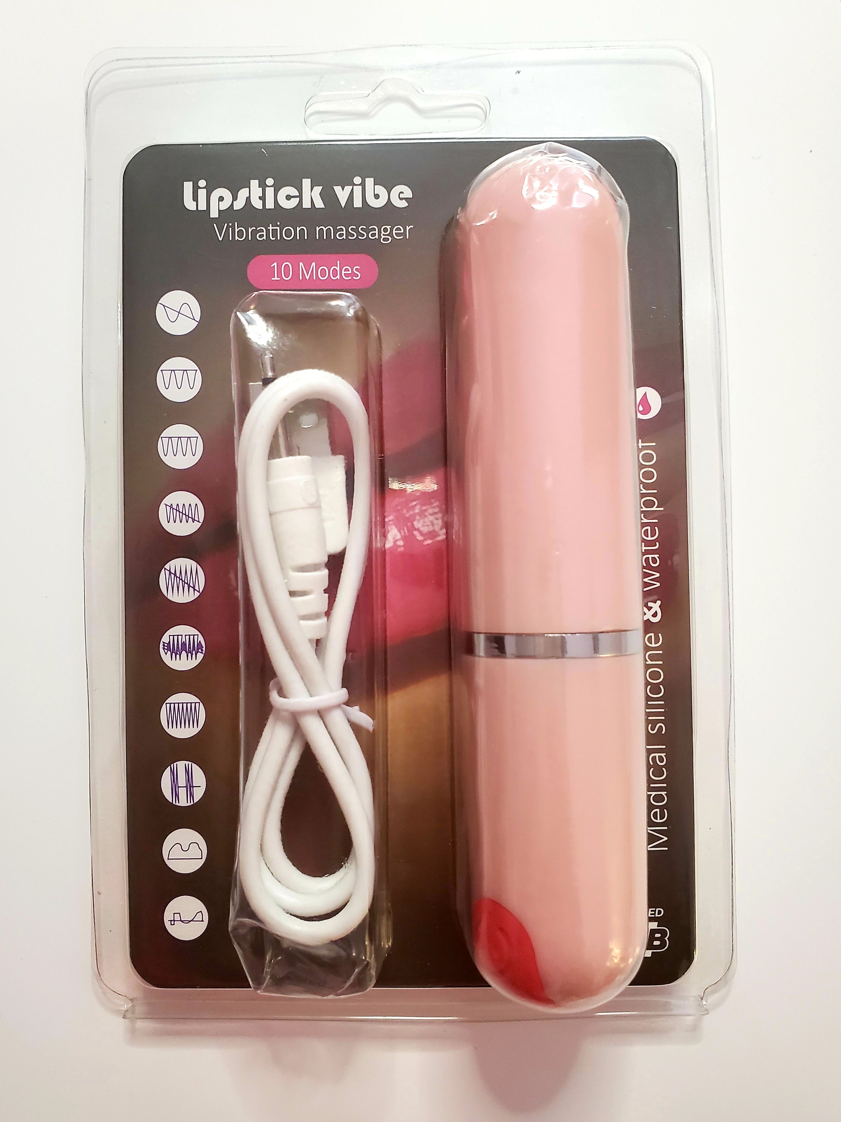 Pink Lipstick Vibrator