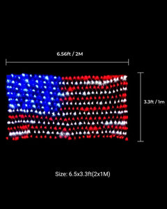 American Flag Net Led Light