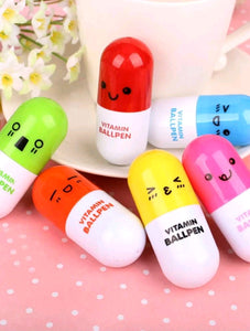 Cartoon Design pill pen 3pcs