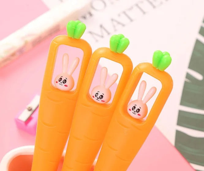 Carrot Bunny Pen 2pcs