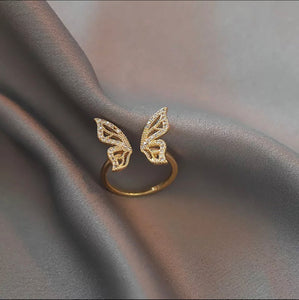 Zirconia Butterfly Ring