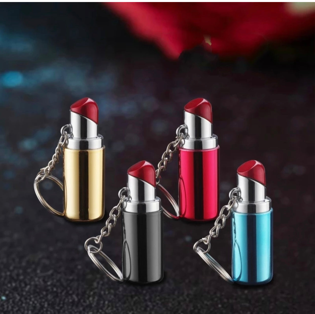 Lipstick Lighter with Keychain