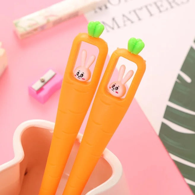 Carrot Bunny Pen 2pcs