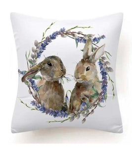 Easter Bunny Throw Pillow