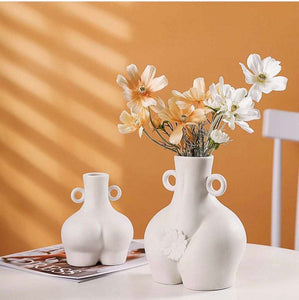 Butt Ceramic Flower Vase