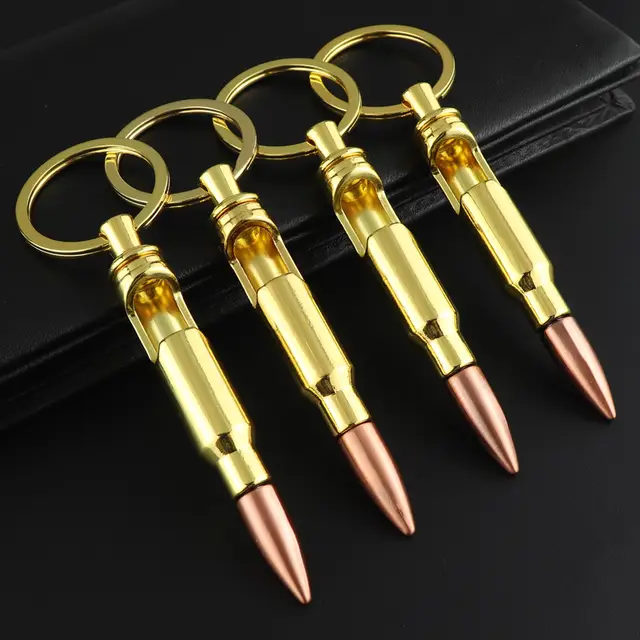 Bullet Bottle Opener with Keychain