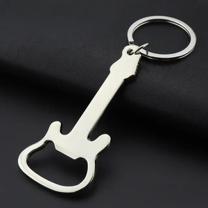 Guitar Bottle Opener with Keychain