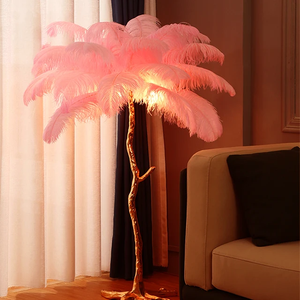 Ostrich Feather Floor Lamp