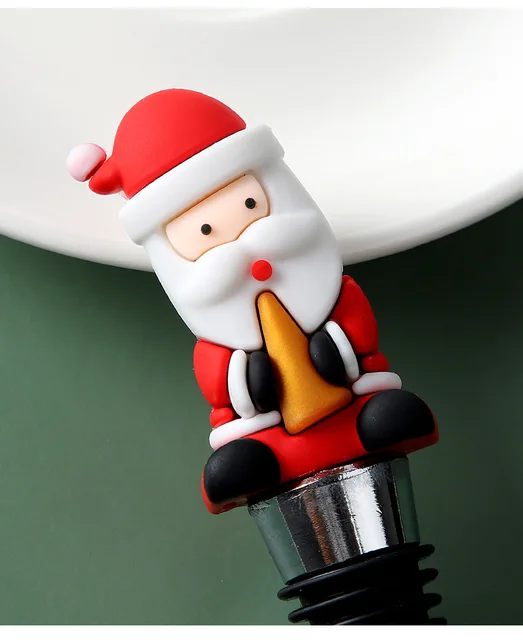 Christmas Santa wine Bottle stopper