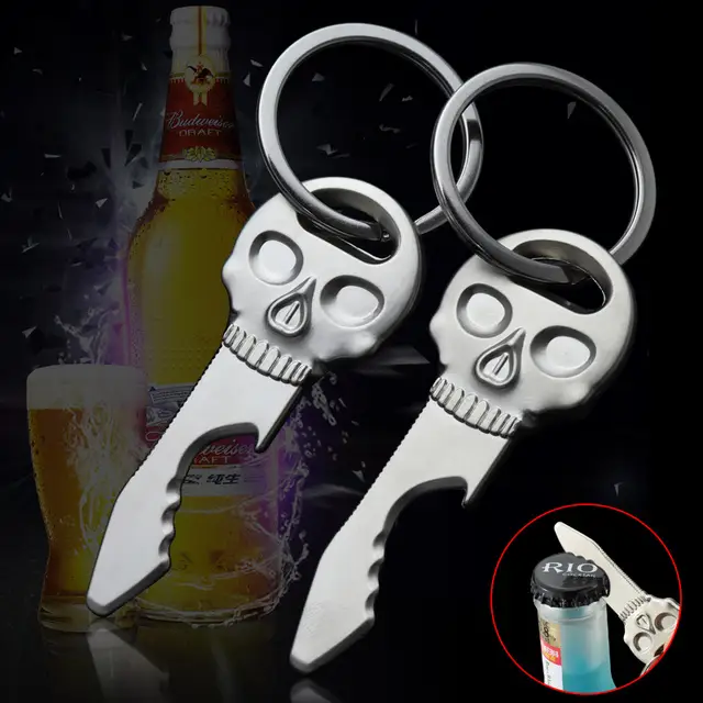 Skull Bottle Opener with keychain