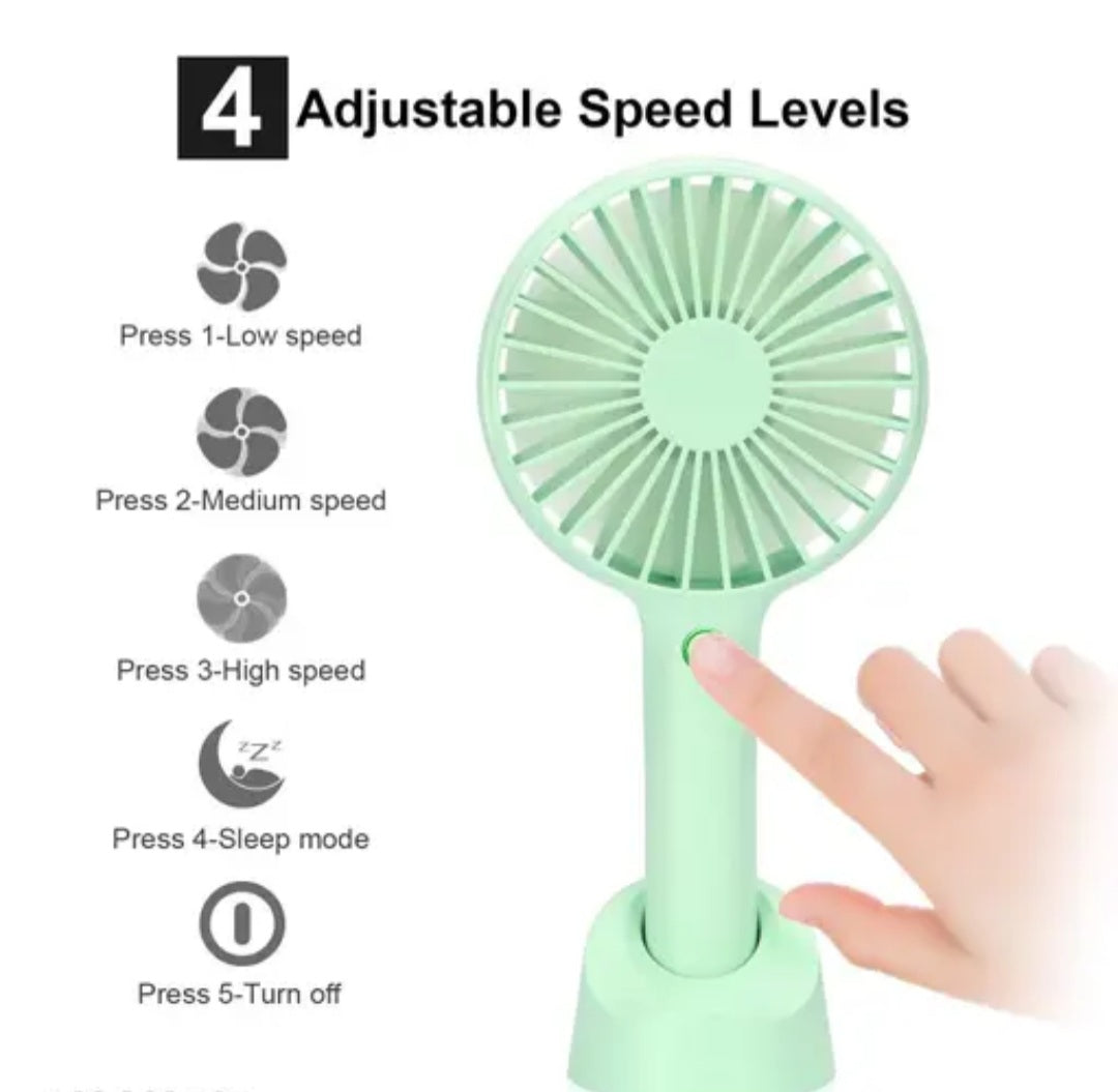 Portable Handheld Rechargeable Fan