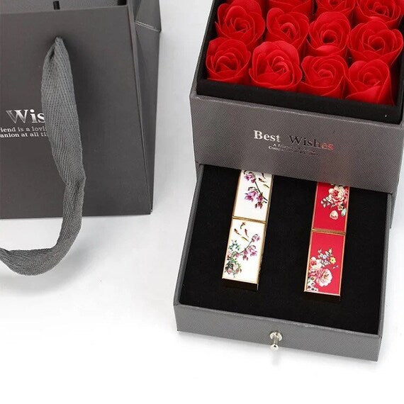 Rose Lipstick Gift Box