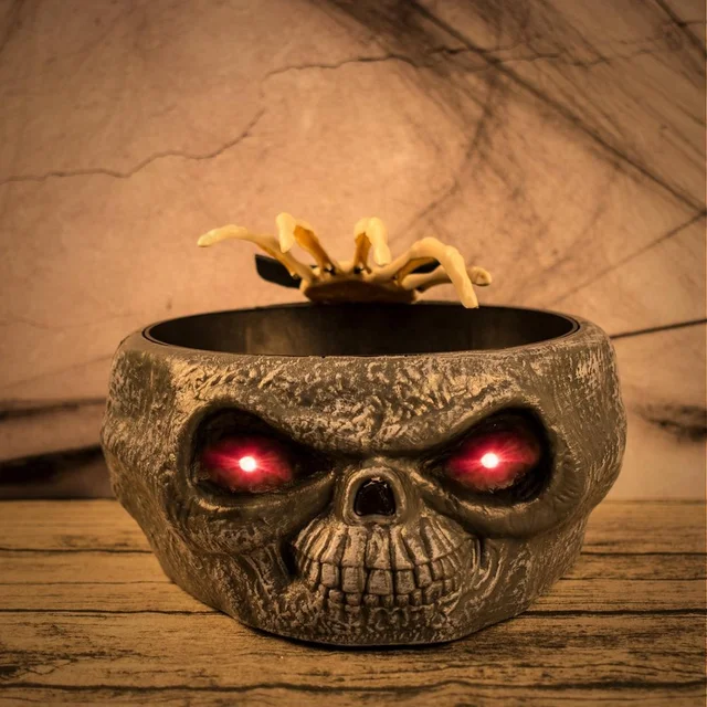 Halloween Skull Candy Bowl