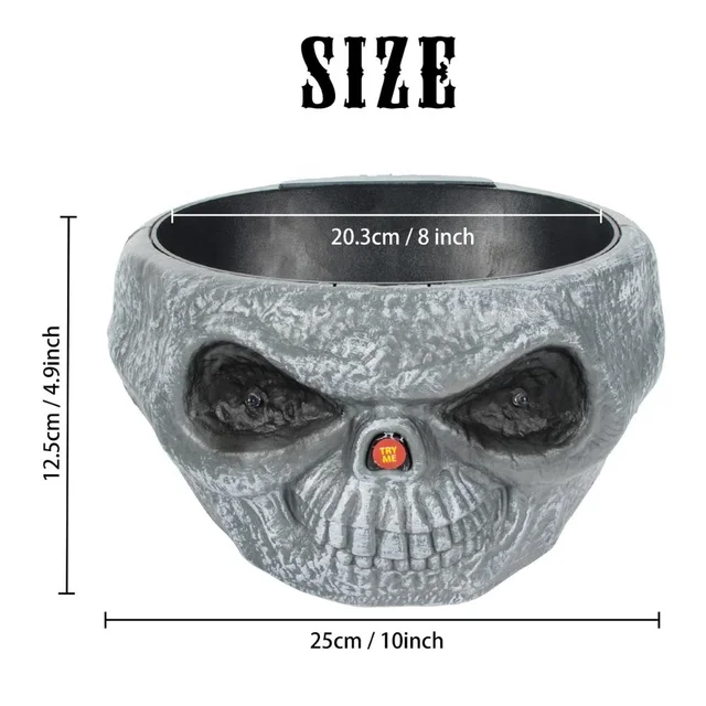 Halloween Skull Candy Bowl