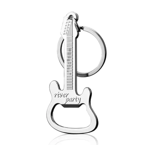 Guitar Bottle Opener with Keychain