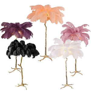 Ostrich Feather Floor Lamp