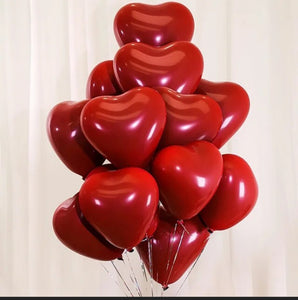 Red Love Balloon Set