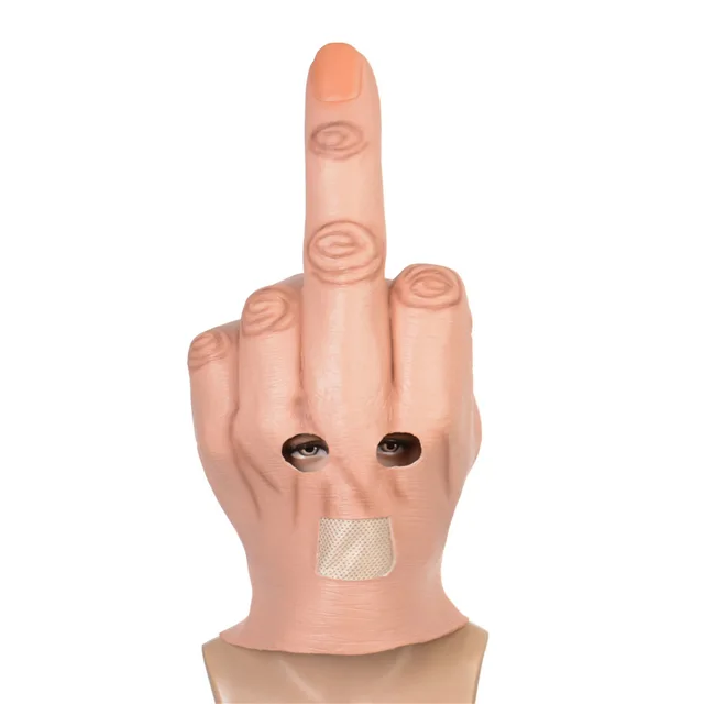 Middle Finger Halloween Mask