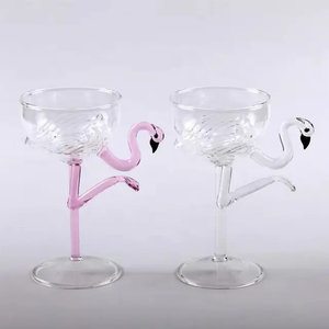 Flamingo Shaped Dessert Glass 2pcs