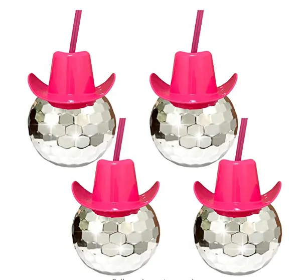 Bachelorette party disco ball cup