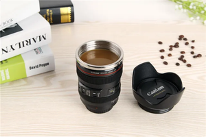 Camera Lens Lotus coffee mug