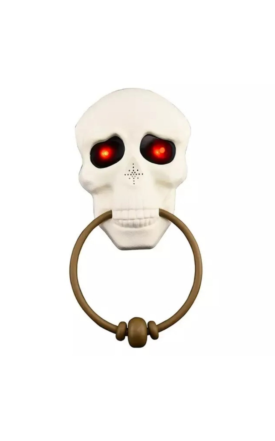 Halloween Door Bell Skull with ghostly  Light up Eye