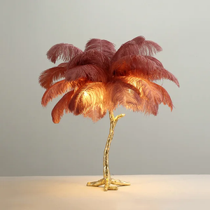 Ostrich Feather Floor Lamp