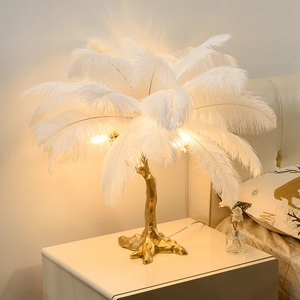 Ostrich Feather Floor Lamp