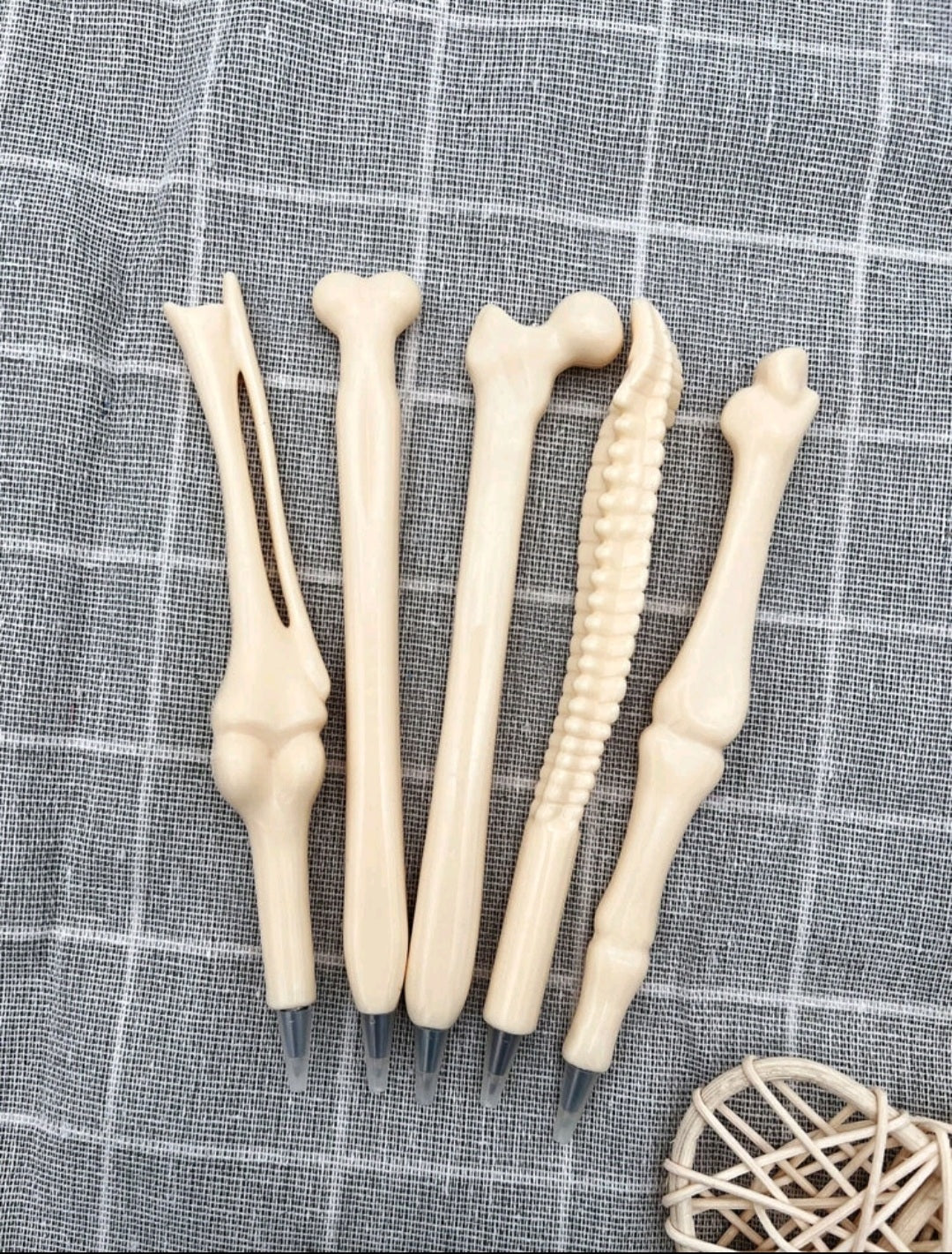 Bone Design Ballpoint Pen 6pcs