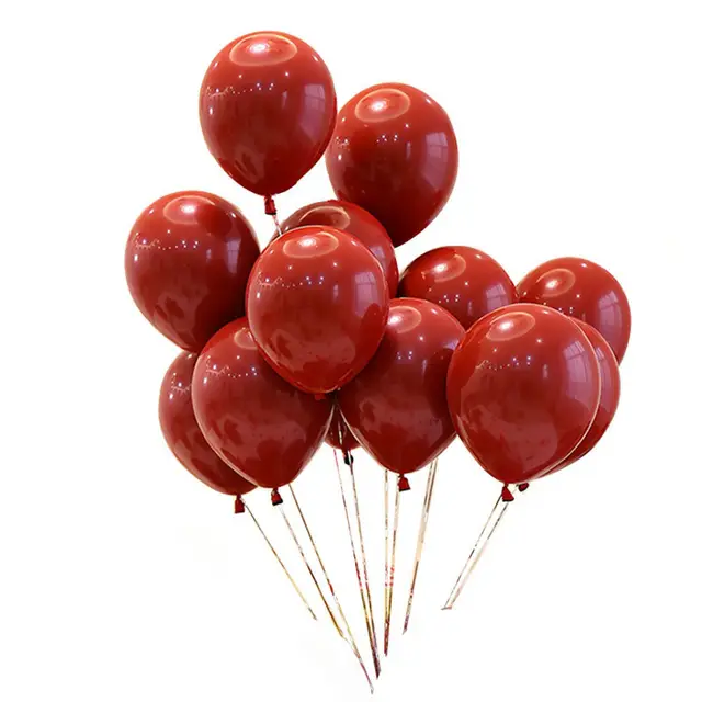 Red and Gold Print Balloon set