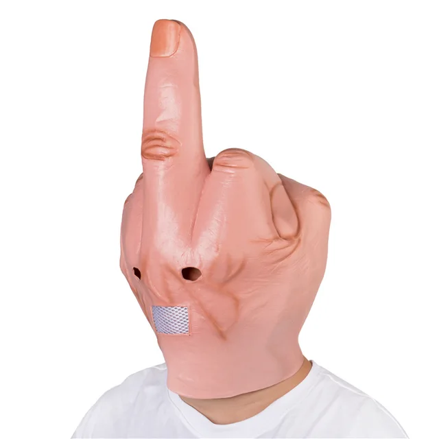 Middle Finger Halloween Mask