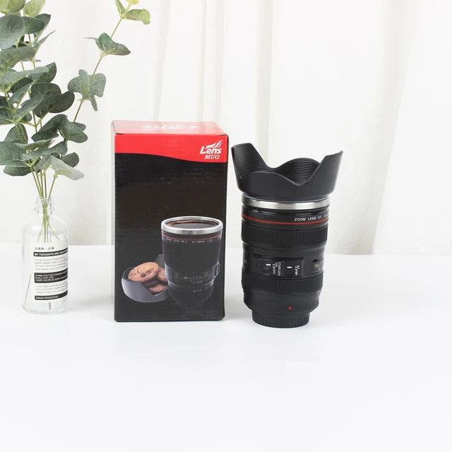 Camera Lens Lotus coffee mug