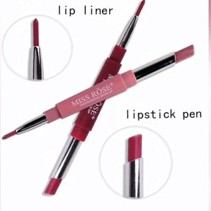 Miss Rose 2-in-1 Matte Lipstick & Liner