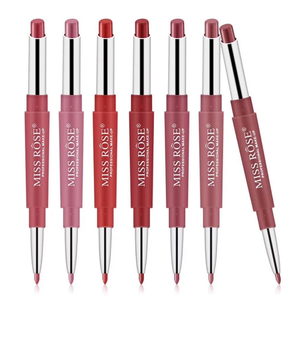 Miss Rose 2-in-1 Matte Lipstick & Liner