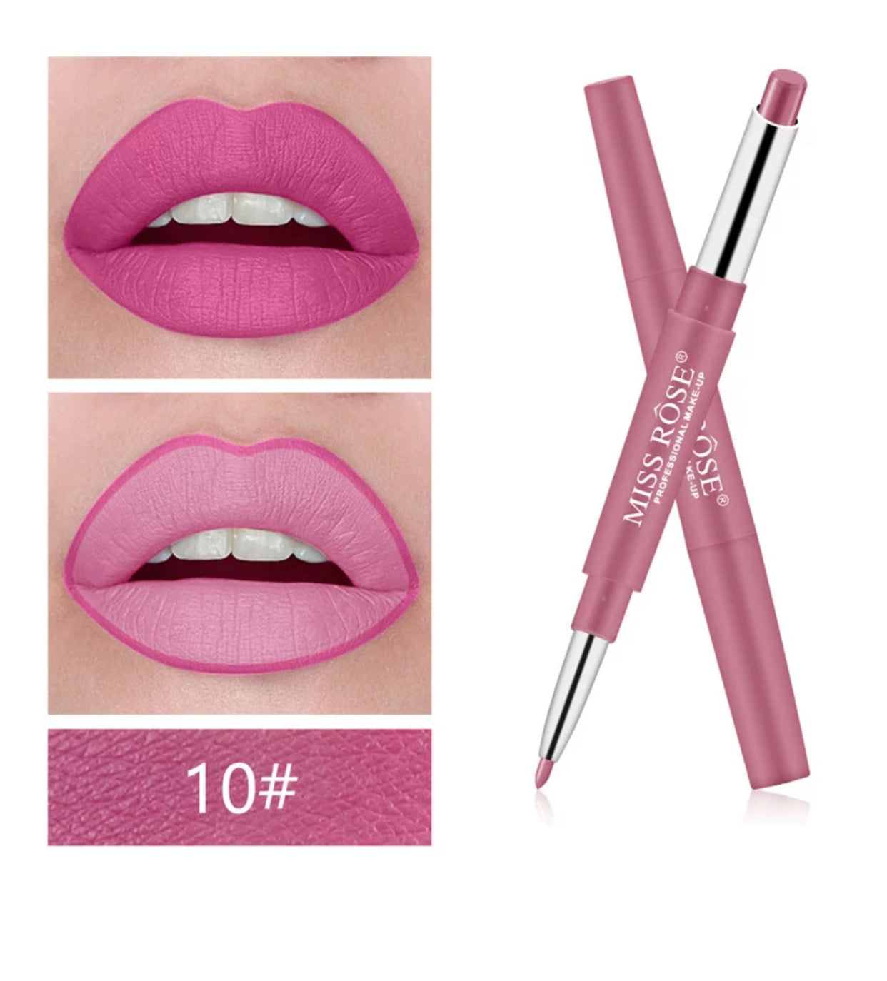 Miss Rose 2-in-1 Matte Lipstick & Liner