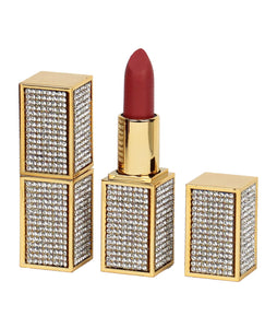 Gold Rhinestones Organic Velvet Matte Lipstick